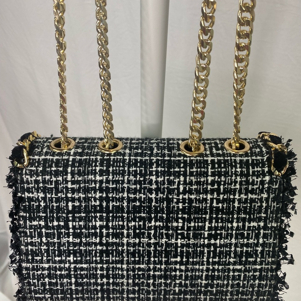 chicos Preowned Black/White Color, tweed fabric - Picture 5 of 8